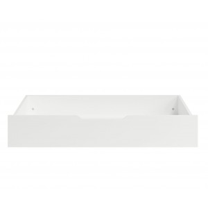 Modernes weißes Bett MAXIVO mit Bettzeugbehälter und Holzrahmen für das Schlafzimmer 5/9