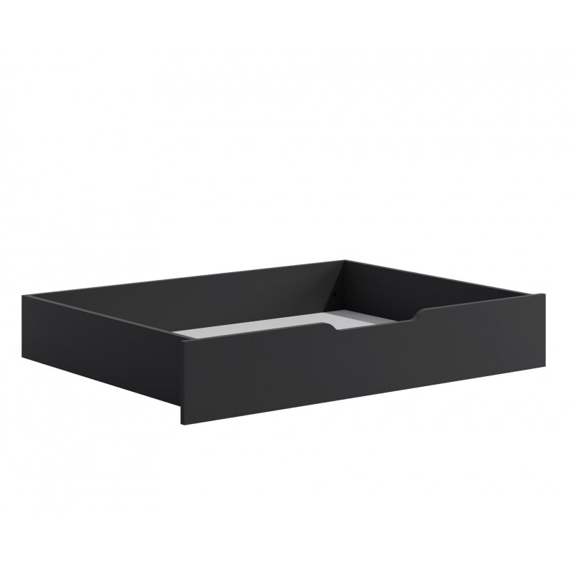 Modernes schwarzes Bett MAXIVO mit Bettzeugbehälter und Holzrahmen für das Schlafzimmer 4/9