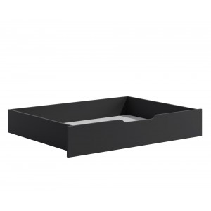 Modernes schwarzes Bett MAXIVO mit Bettzeugbehälter und Holzrahmen für das Schlafzimmer 4/9