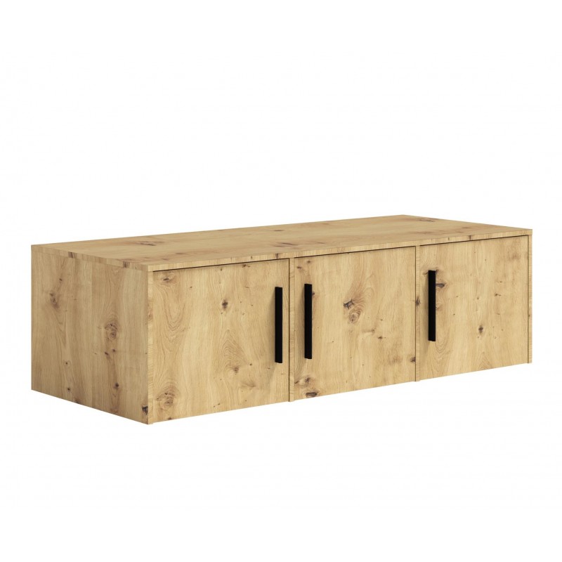Dreitüriger Kleiderschrank aus Eiche mit MAXIVO-Klappauszug mit Schubladen und Spiegel 4/9