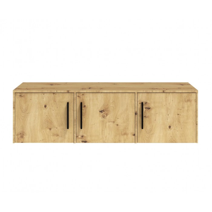 Dreitüriger Kleiderschrank aus Eiche mit MAXIVO-Klappauszug mit Schubladen und Spiegel
