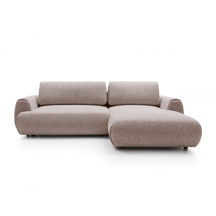 Stilvolles hellrosa Ecksofa...