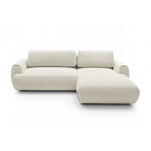 Stilvolles weißes Ecksofa MORENA mit Bettzeugablage für das Wohnzimmer 3/9
