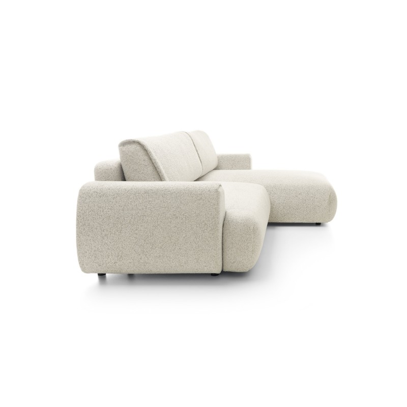 Stilvolles weißes Ecksofa MORENA mit Bettzeugablage für das Wohnzimmer 4/9