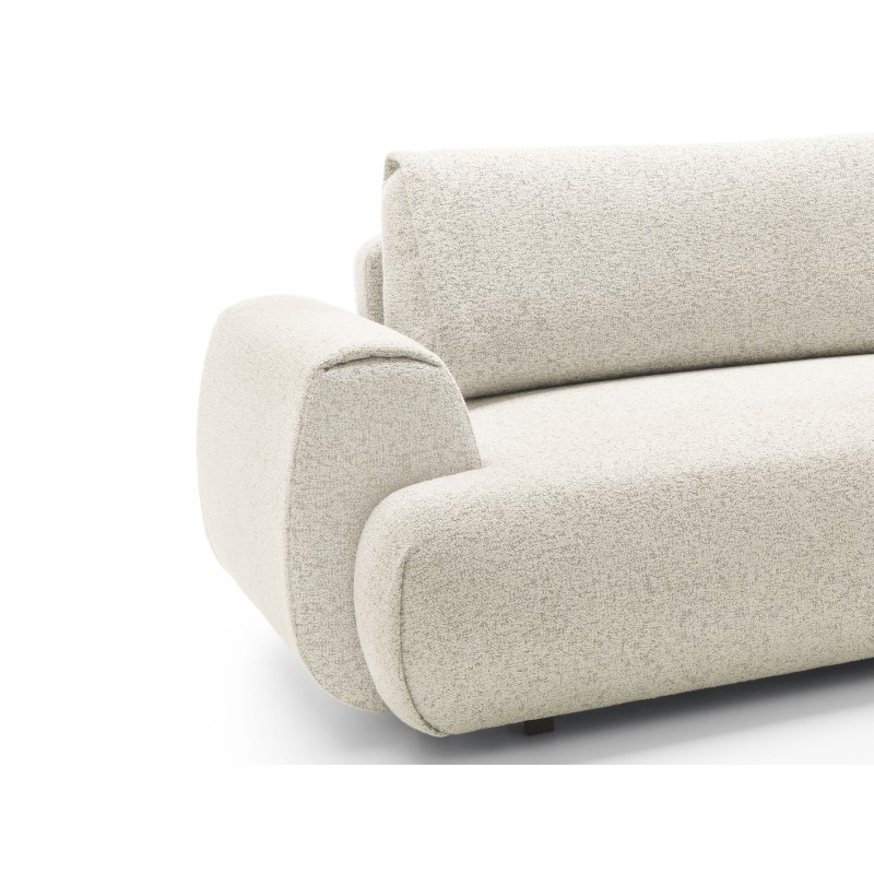 Stilvolles weißes Ecksofa MORENA mit Bettzeugablage für das Wohnzimmer 5/9