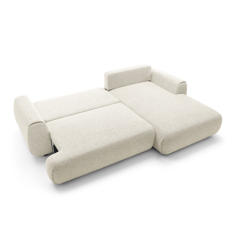 Stilvolles weißes Ecksofa MORENA mit Bettzeugablage für das Wohnzimmer 7/9