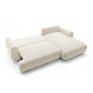 Stilvolles weißes Ecksofa MORENA mit Bettzeugablage für das Wohnzimmer 7/9