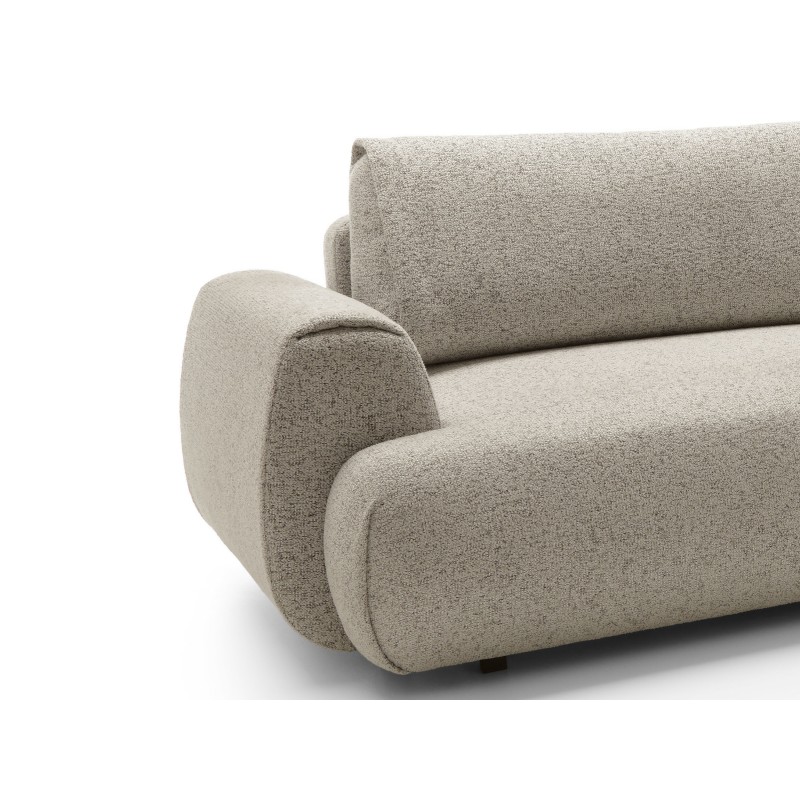 Stilvolles dunkelbeiges Ecksofa MORENA mit Bettzeugablage für das Wohnzimmer 5/9