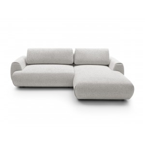 Stilvolles hellgraues Ecksofa MORENA mit Bettzeugablage für das Wohnzimmer 4/9