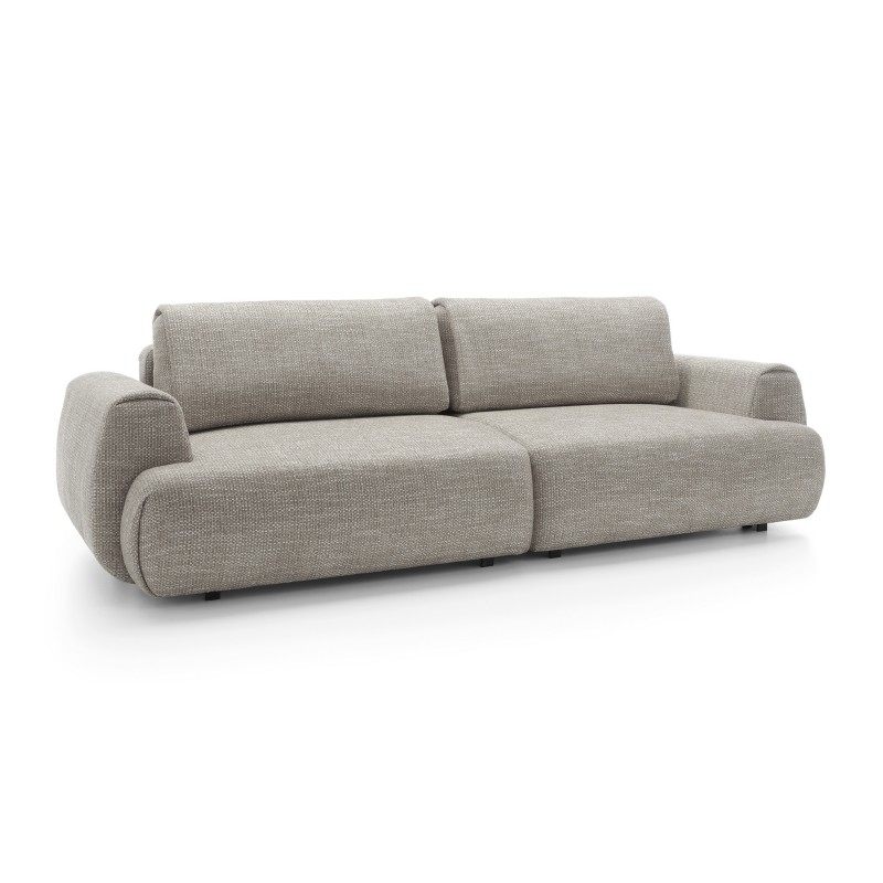 Stilvolles graues Sofa MORENA mit Kissen und Bettzeugfach