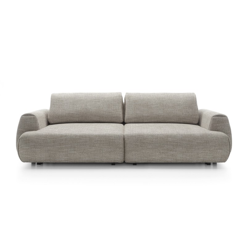 Stilvolles graues Sofa MORENA mit Kissen und Bettzeugfach 2/9