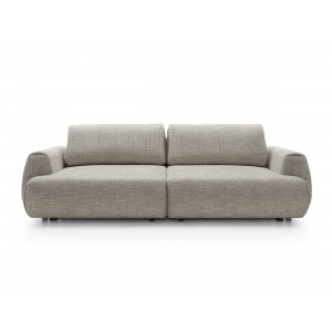 Stilvolles graues Sofa MORENA mit Kissen und Bettzeugfach 2/9