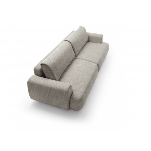 Stilvolles graues Sofa MORENA mit Kissen und Bettzeugfach 6/9