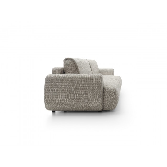 Stilvolles graues Sofa MORENA mit Kissen und Bettzeugfach