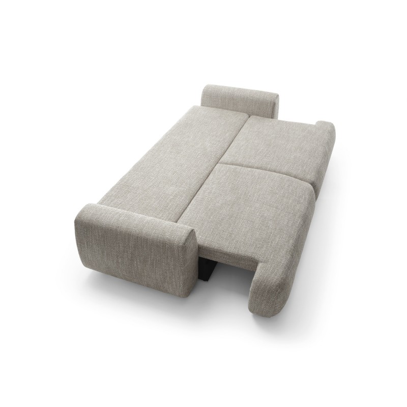 Stilvolles graues Sofa MORENA mit Kissen und Bettzeugfach 8/9