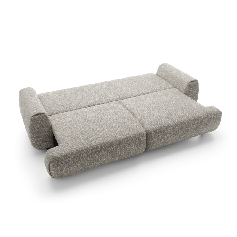 Stilvolles graues Sofa MORENA mit Kissen und Bettzeugfach 10/9