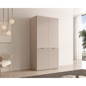 SANDBOX NOVA kippbarer geriffelter Kaschmir-Kleiderschrank mit 100cm Stange 2/9