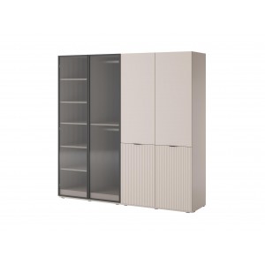 Satz von 2 modularen Schränken SANDBOX NOVA Kaschmir + FLUTES 1/9
