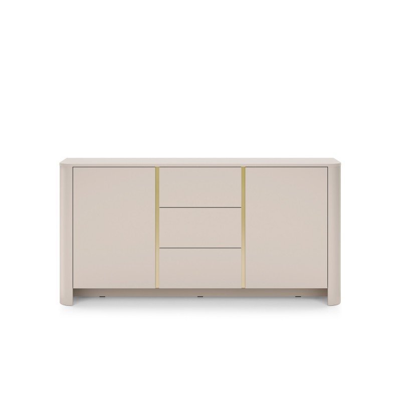 Breite zweitürige Kommode FARI cashmere im modernen Stil 3/9