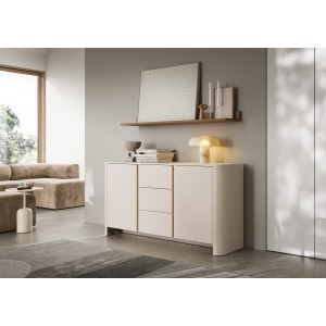 Breite zweitürige Kommode FARI cashmere im modernen Stil 4/9
