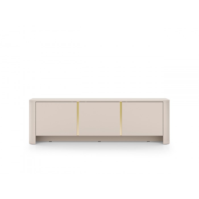 Moderner dreitüriger RTV-Schrank FARI cashmere für das Wohnzimmer