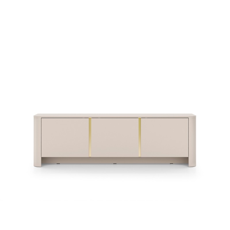 Moderner dreitüriger RTV-Schrank FARI cashmere für das Wohnzimmer 3/9