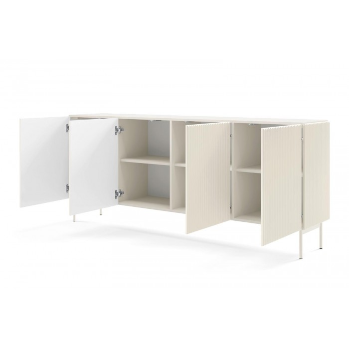 TUTTI 195 cm breite viertürige Kommode auf...