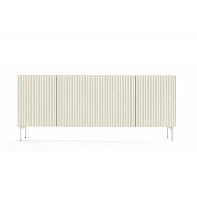 TUTTI 195 cm breite viertürige Kommode auf Metallfüßen Cashmere 3/9