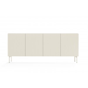 TUTTI 195 cm breite viertürige Kommode auf Metallfüßen Cashmere 3/9