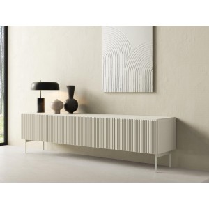 Kaschmir breiter 4-türiger RTV-Schrank TUTTI 195 cm mit Flügeltüren 3/9