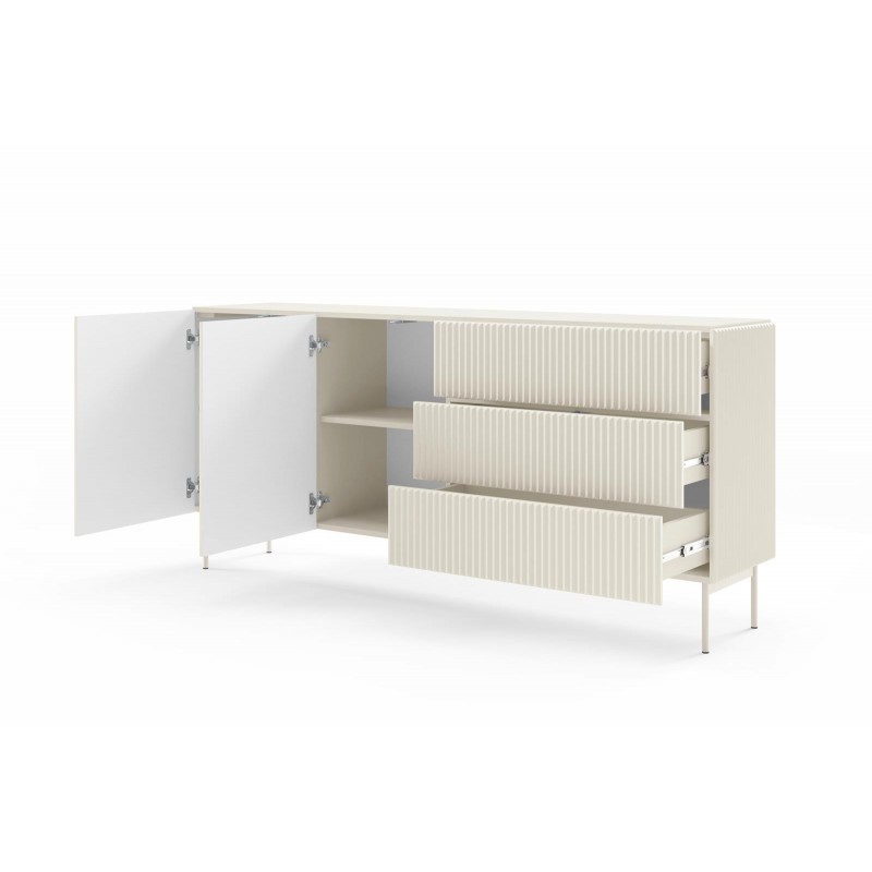 Zweitürige Kommode Cashmere mit breiten Schubladen TUTTI 177 cm 2/9