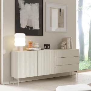Zweitürige Kommode Cashmere mit breiten Schubladen TUTTI 177 cm 3/9