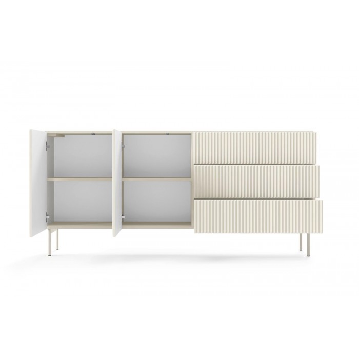 Zweitürige Kommode Cashmere mit breiten Schubladen TUTTI 177 cm