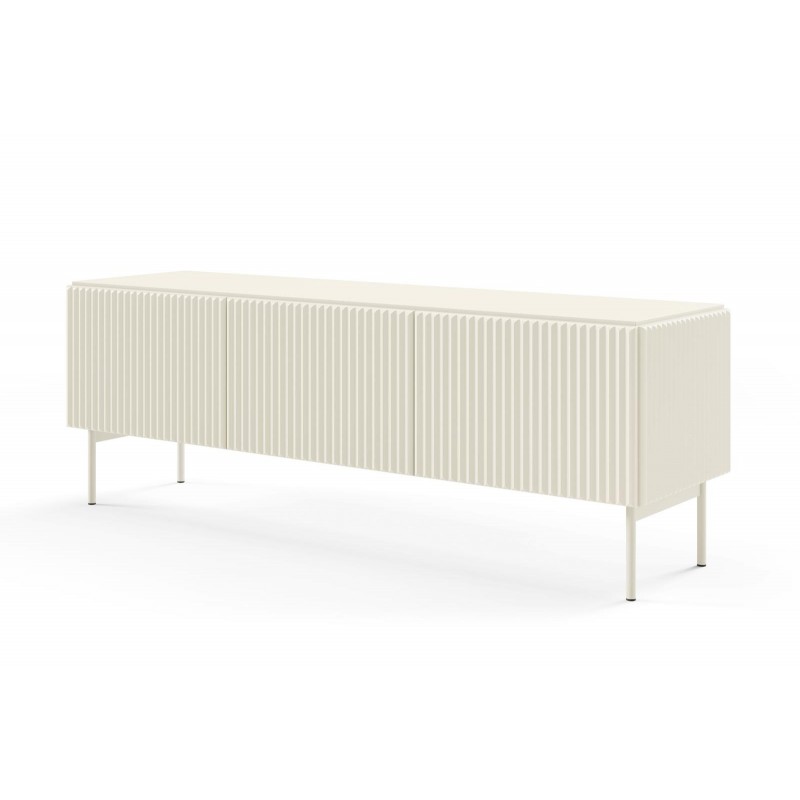 TUTTI 147 cm Kaschmir eleganter dreitüriger RTV-Schrank mit Scharnierdeckel