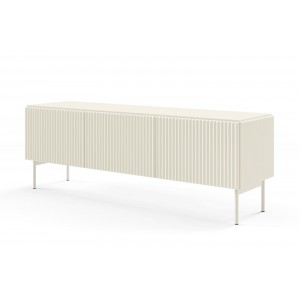 TUTTI 147 cm Kaschmir eleganter dreitüriger RTV-Schrank mit Scharnierdeckel 1/9