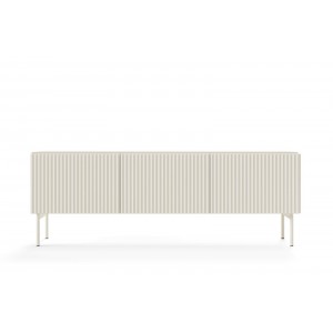 TUTTI 147 cm Kaschmir eleganter dreitüriger RTV-Schrank mit Scharnierdeckel 3/9