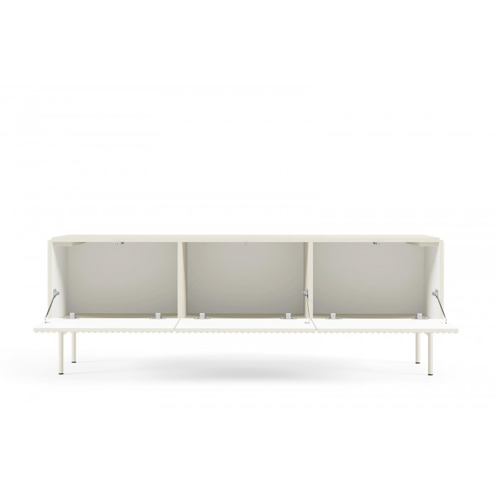 TUTTI 147 cm Kaschmir eleganter dreitüriger RTV-Schrank mit Scharnierdeckel