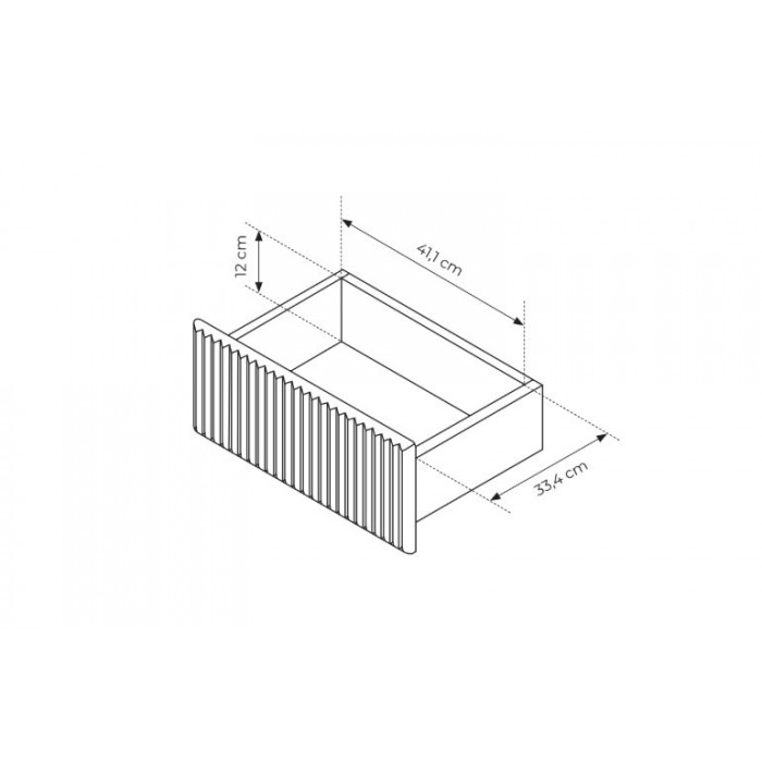 Zweitürige Kommode aus Kaschmir TUTTI 147 cm