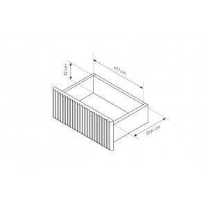 Zweitürige Kommode aus Kaschmir TUTTI 147 cm 7/9