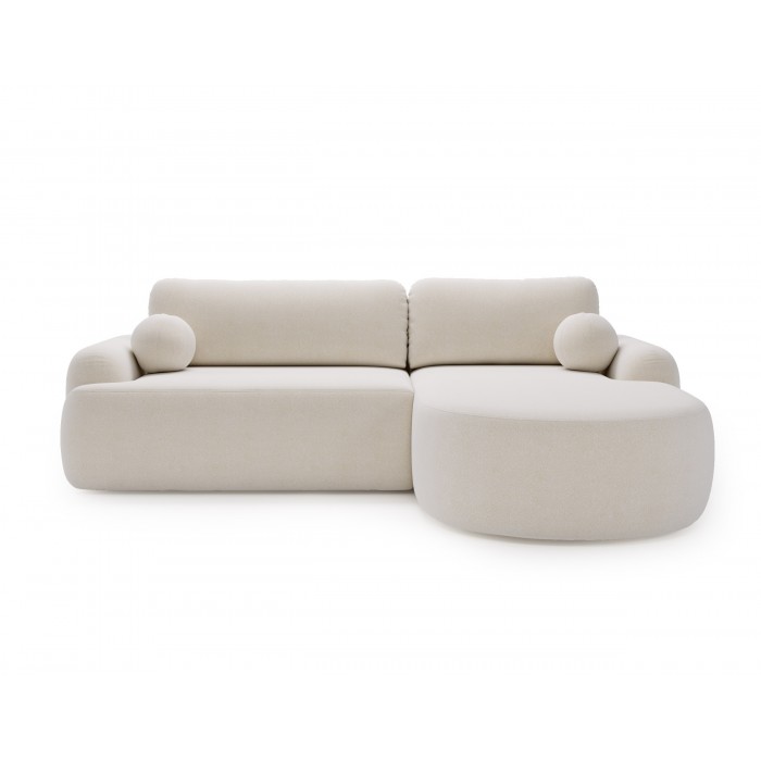 Elegante weiße CLOUDY-Ecke rechts aus...
