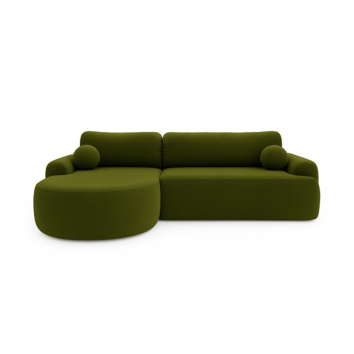 Elegante grüne CLOUDY-Ecke links aus...
