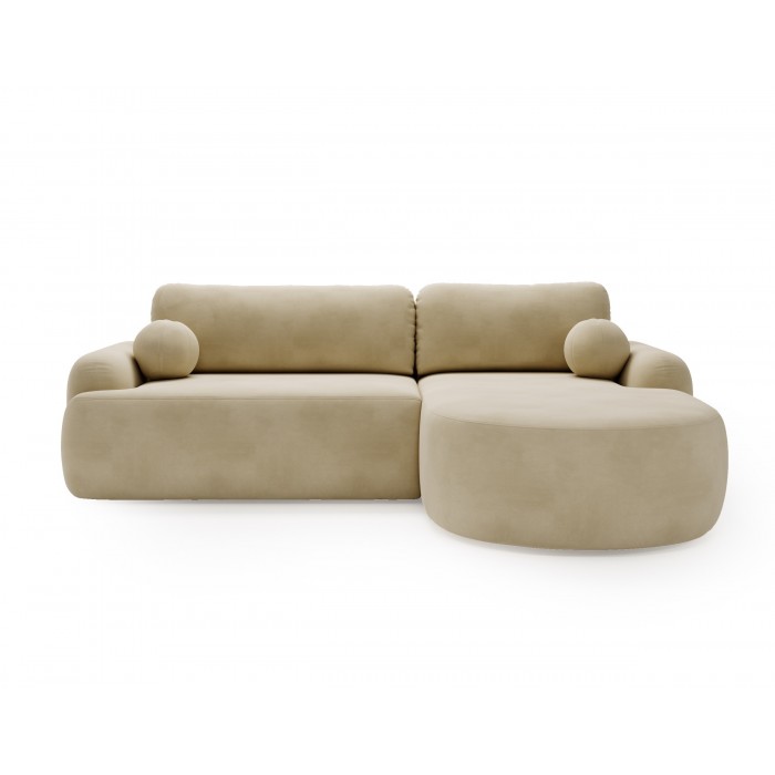 Elegantes, beigefarbenes Ecksofa CLOUDY aus...