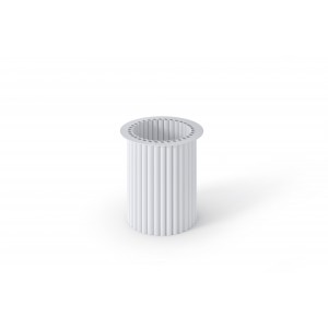 Moderner weißer Tisch VIRELO mit minimalistischem Charakter 4/9