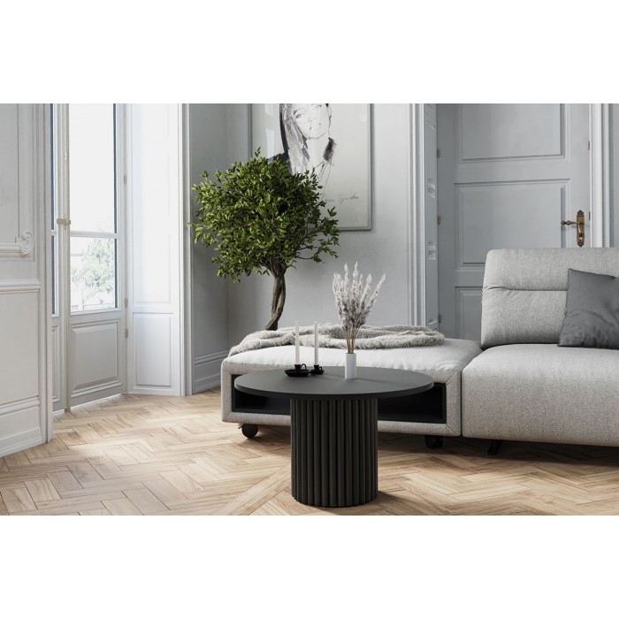 Moderner VIRELO Couchtisch in Schwarz mit...