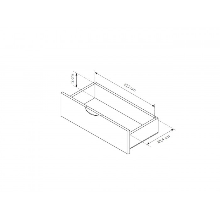 RTV Schrank ARVIS 195 cm Moderner TV-Schrank mit Schubladen Eiche Dunin + Schwarz