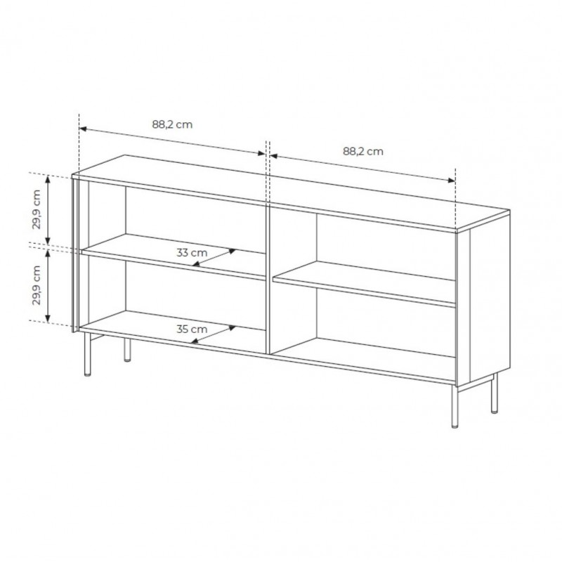 ILUMI 4D breite Kommode aus Kaschmir für das Schlafzimmer 6/9