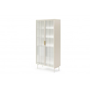 Zweitürige Vitrine ILUMI tall aus Kaschmir 1/9