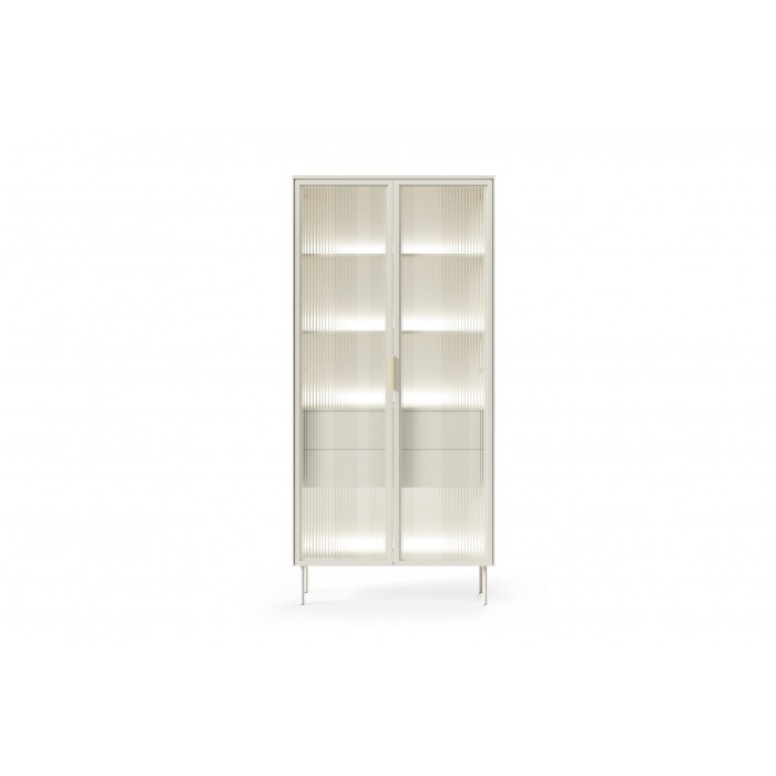 Zweitürige Vitrine ILUMI tall aus Kaschmir