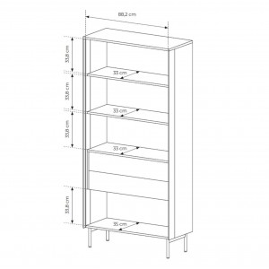 Zweitürige Vitrine ILUMI tall aus Kaschmir 6/9