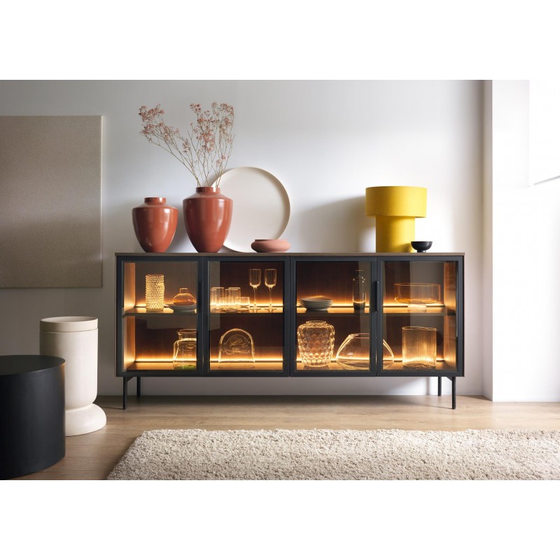 ILUMI 4D Eiche breite Kommode für Schlafzimmer 2/9